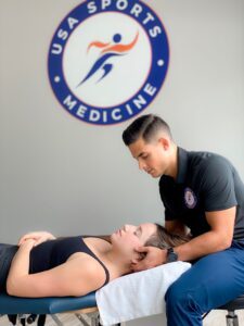 chiropractic services being performed
